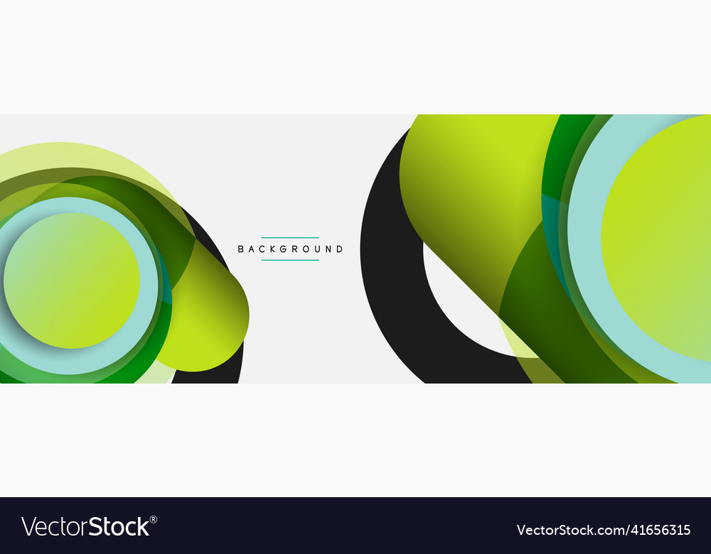 Circle and round shapes abstract background vector image Circle and round shapes abstract background