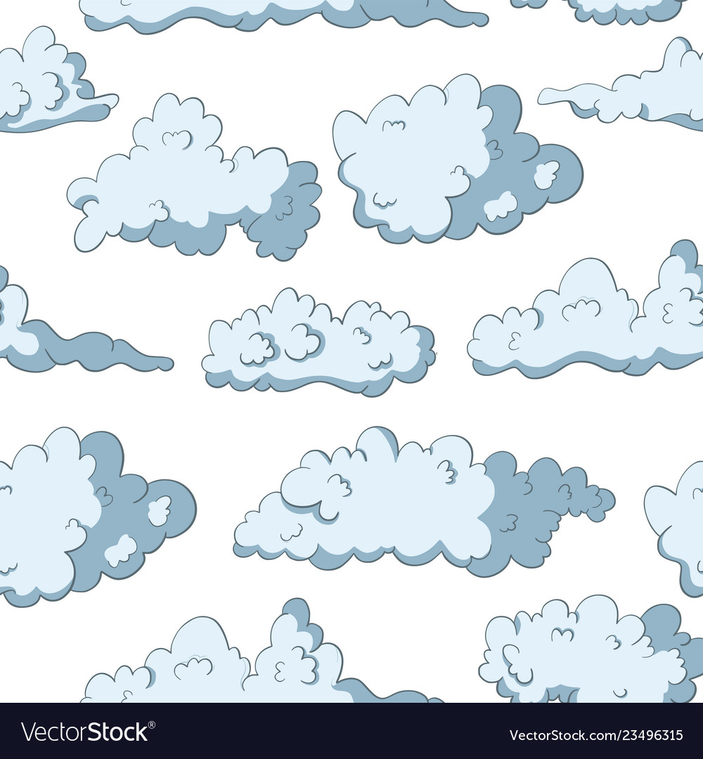 Cloud seamless pattern