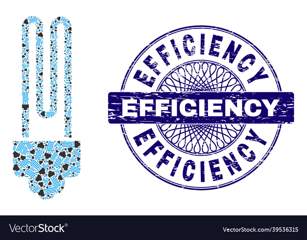 Fluorescent bulb recursion composition vector image Fluorescent bulb recursion composition