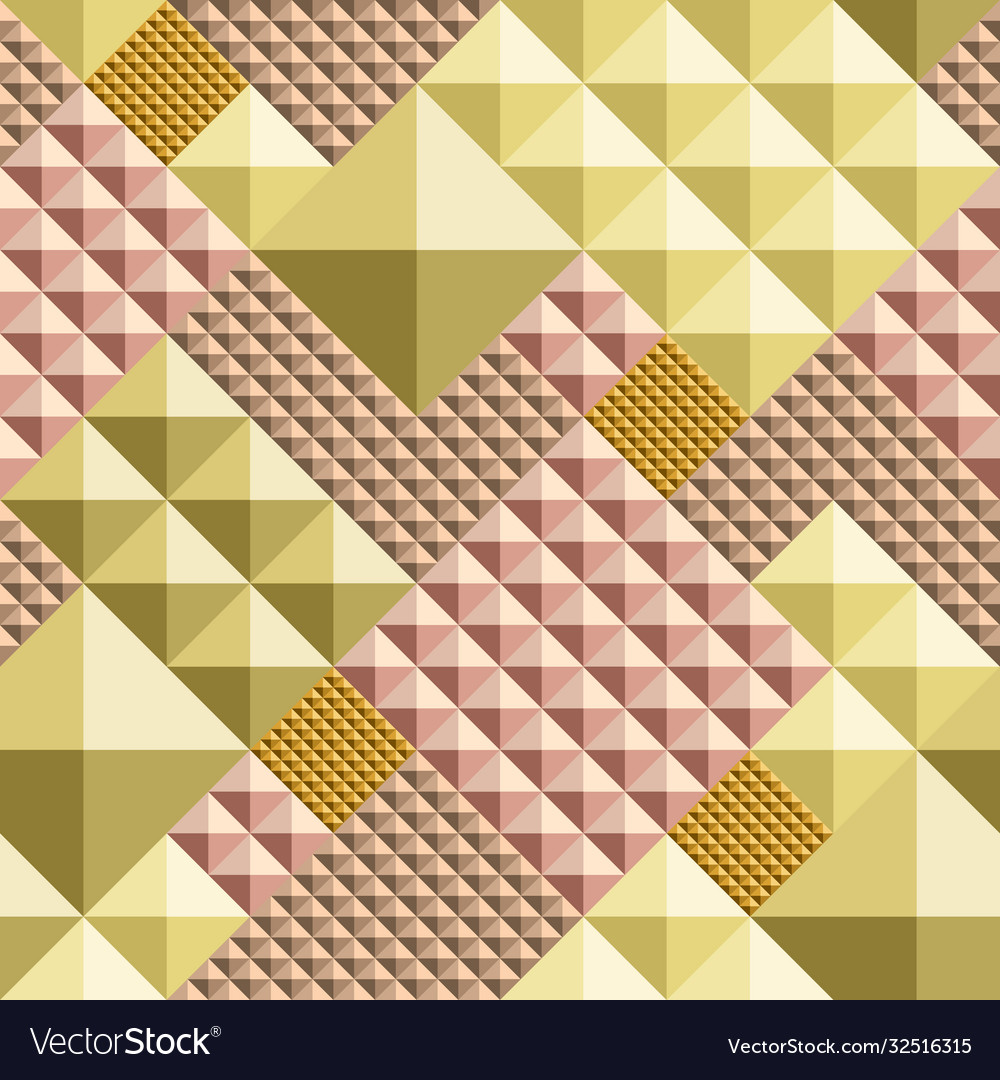 Triangle convex abstract seamless pattern vector image Triangle convex abstract seamless pattern