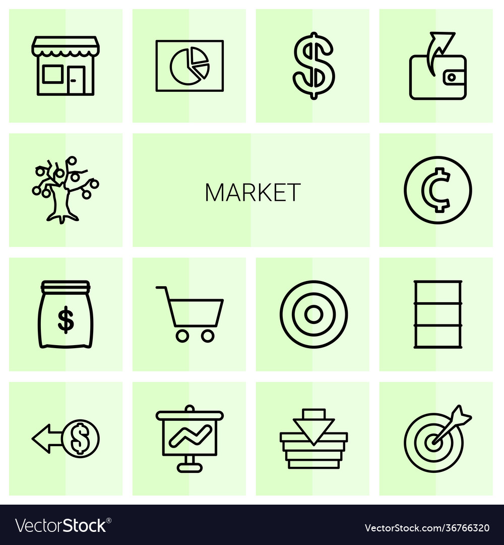 14 market icons