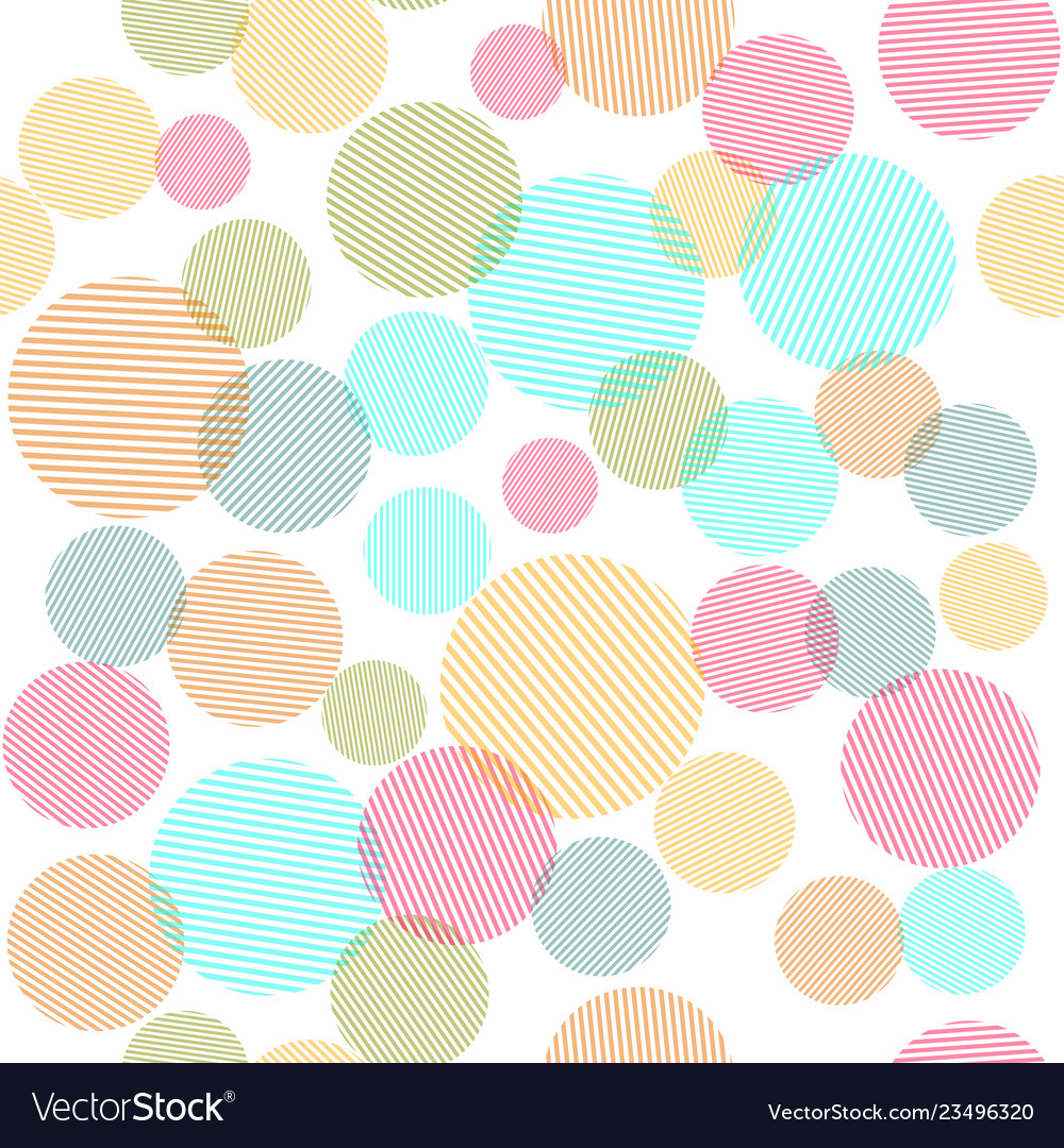 Abstract seamless pattern with colorful circles vector image Abstract seamless pattern with colorful circles