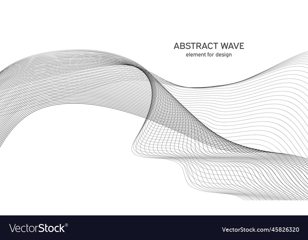 Abstract wave element for design digital vector image Abstract wave element for design digital