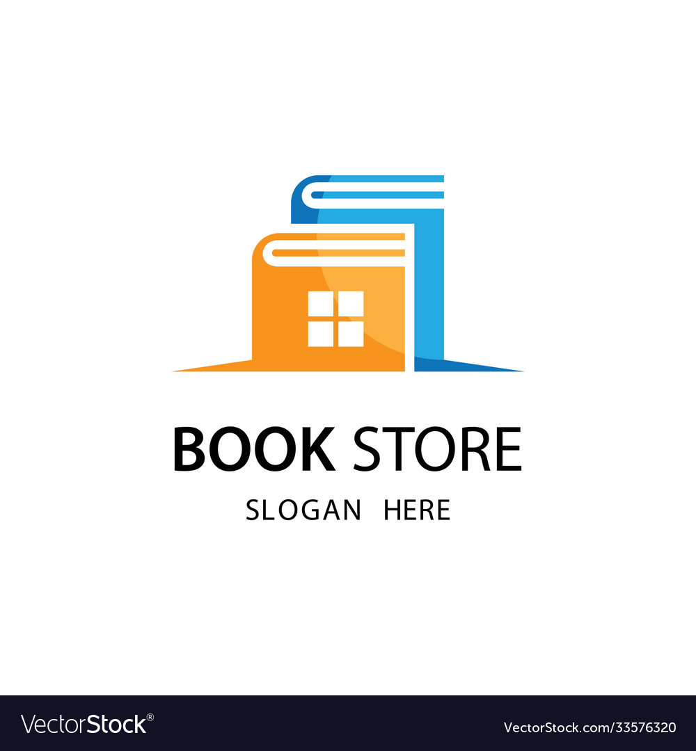 Book store logo template