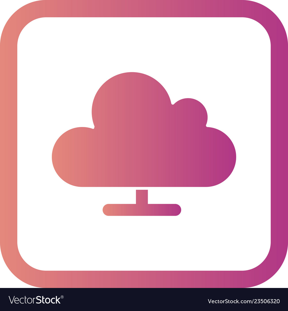 Cloud computing icon