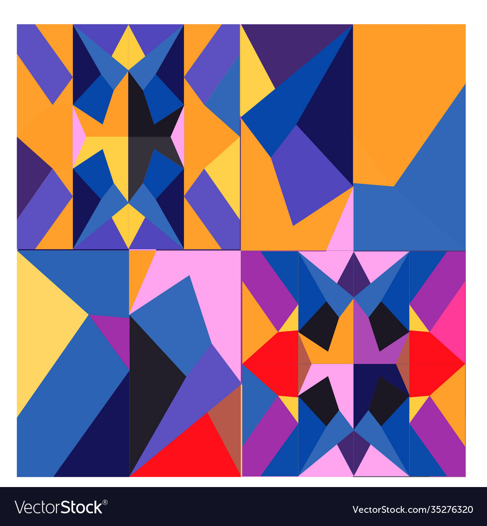 Colorful geometric and curve background pattern Vector Image Colorful geometric and curve background pattern