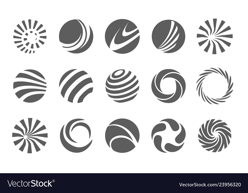 Concept of circle logo Royalty Free Vector Image