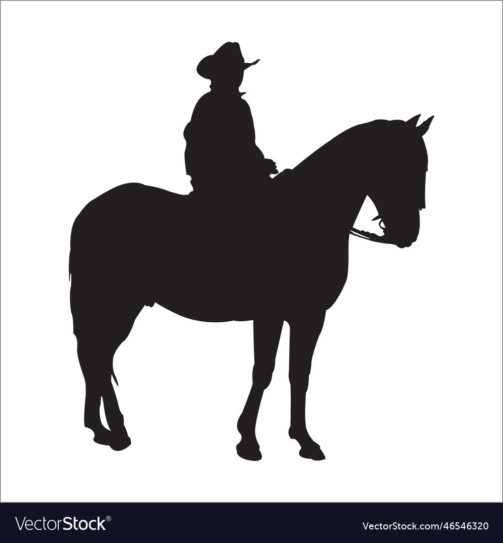 Cow girl silhouettes Royalty Free Vector Image