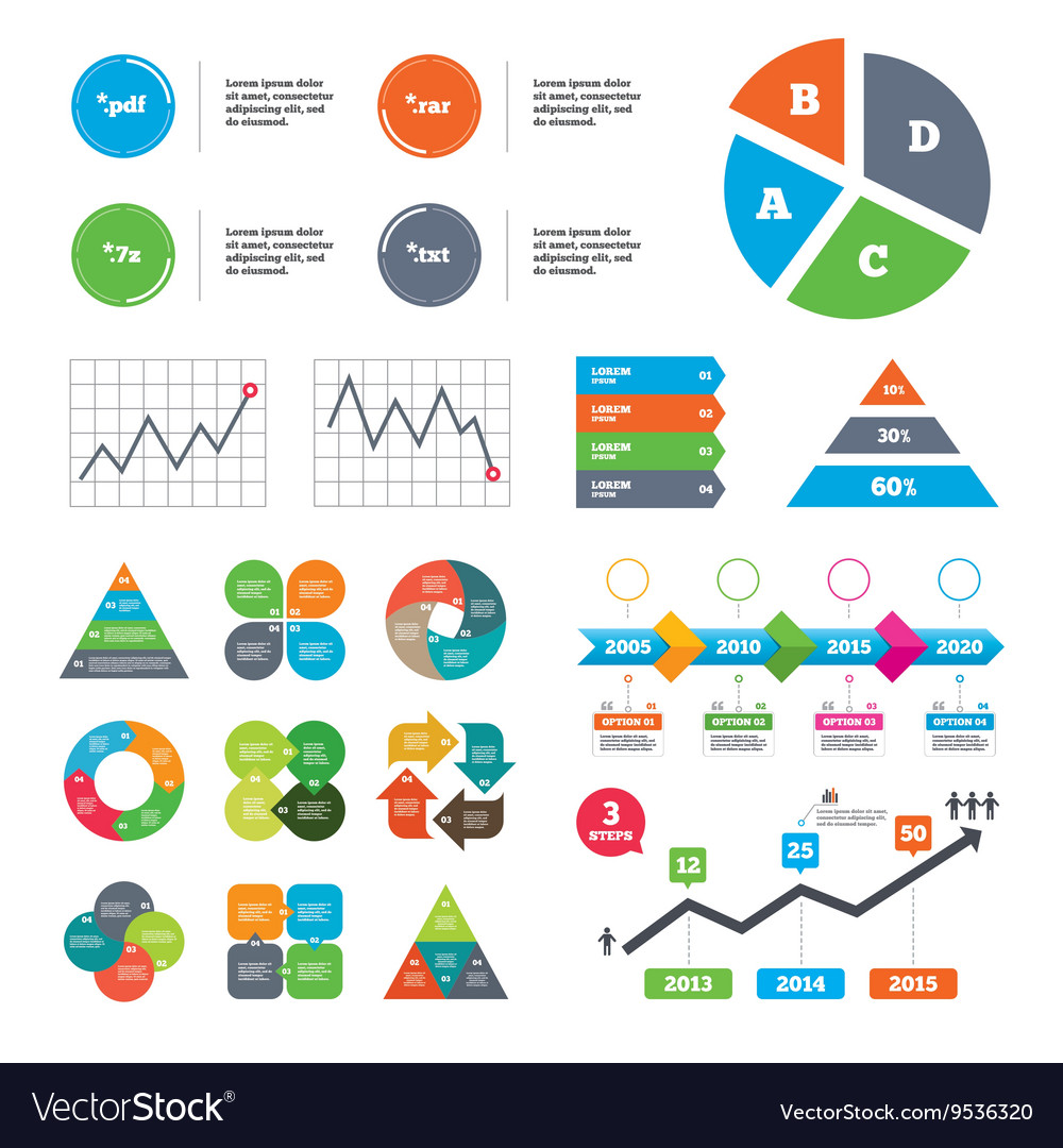 Document signs file extensions symbols