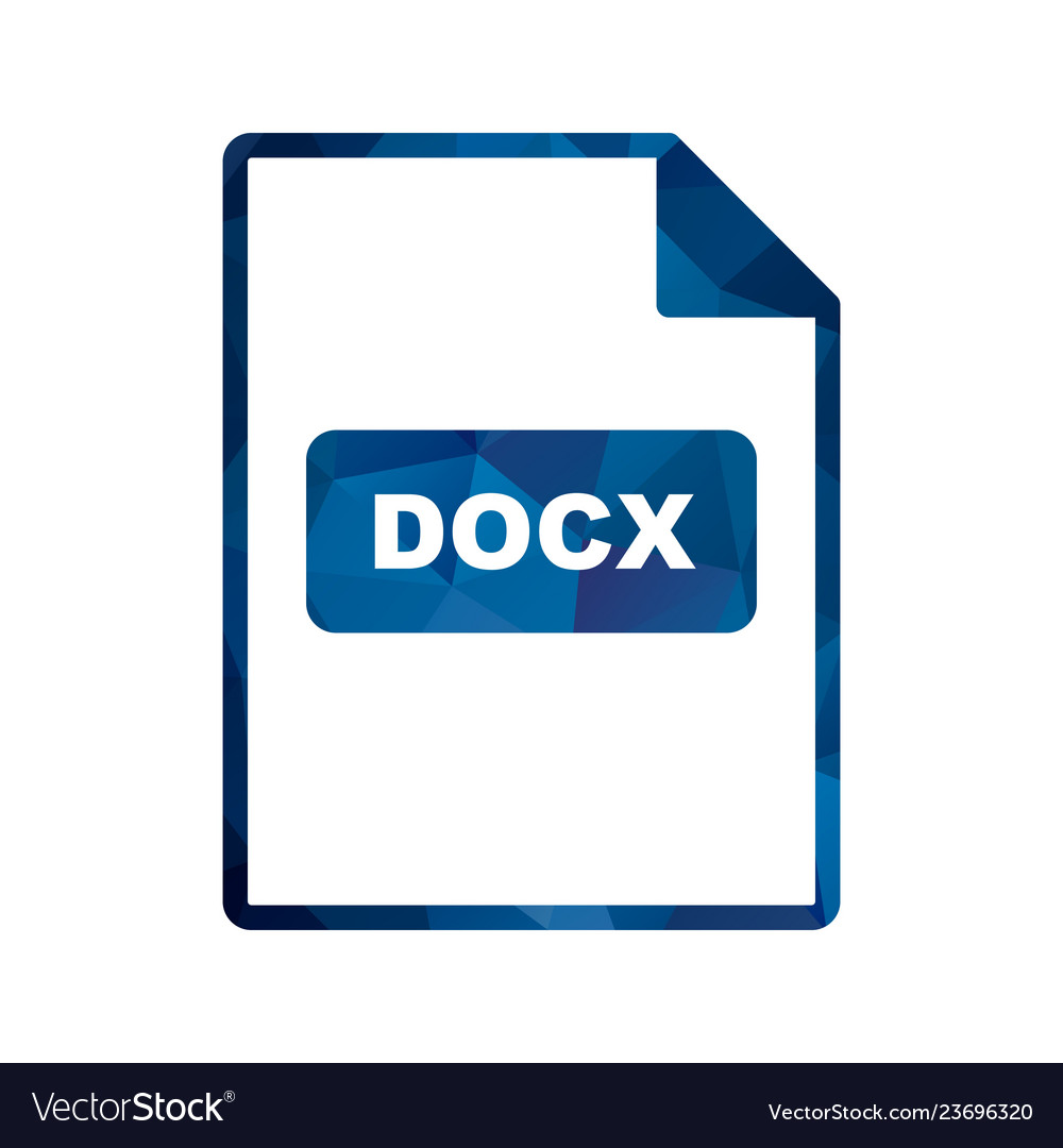 Docx icon Royalty Free Vector Image - VectorStock