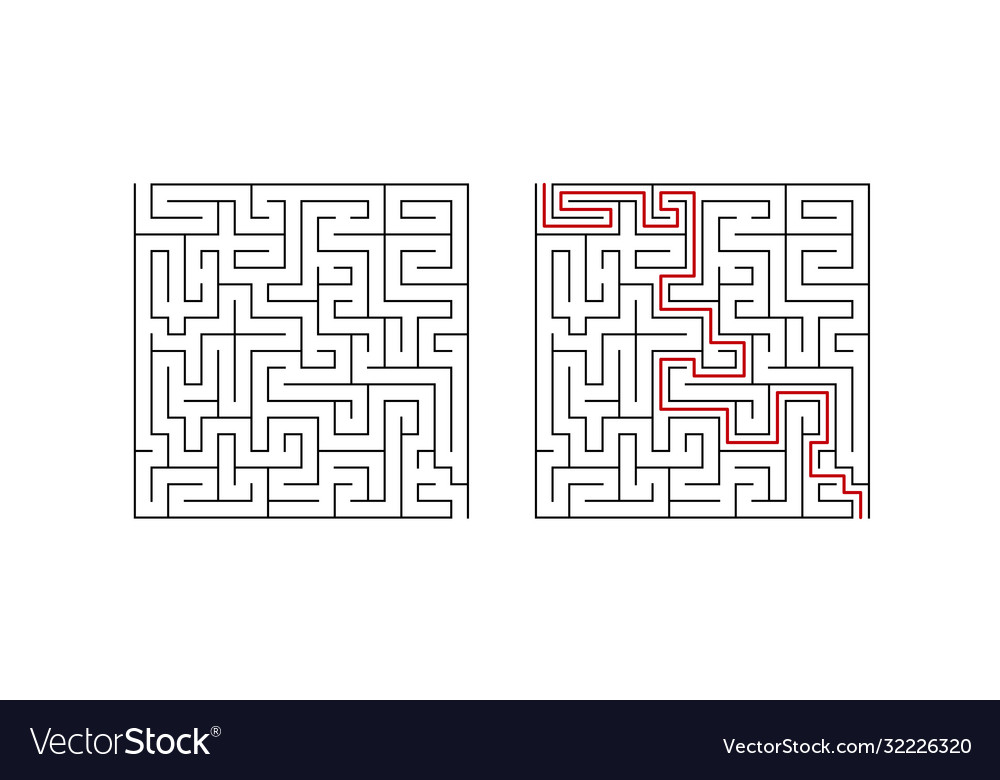 Geometric puzzle with solution