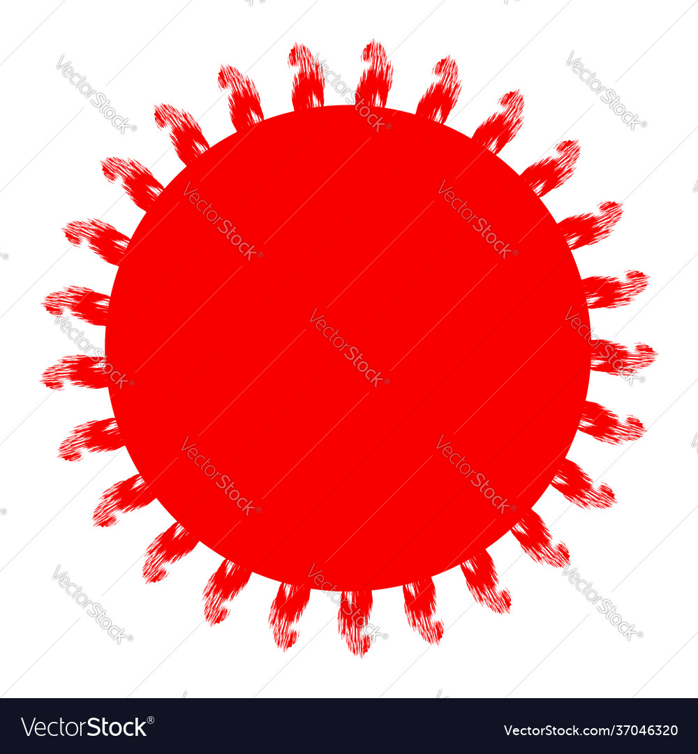 Grungy circle blob blotch vector image Grungy circle blob blotch