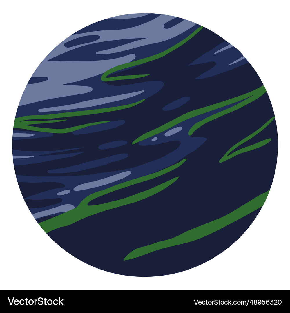 Planet Neptune Royalty Free Vector Image Vectorstock
