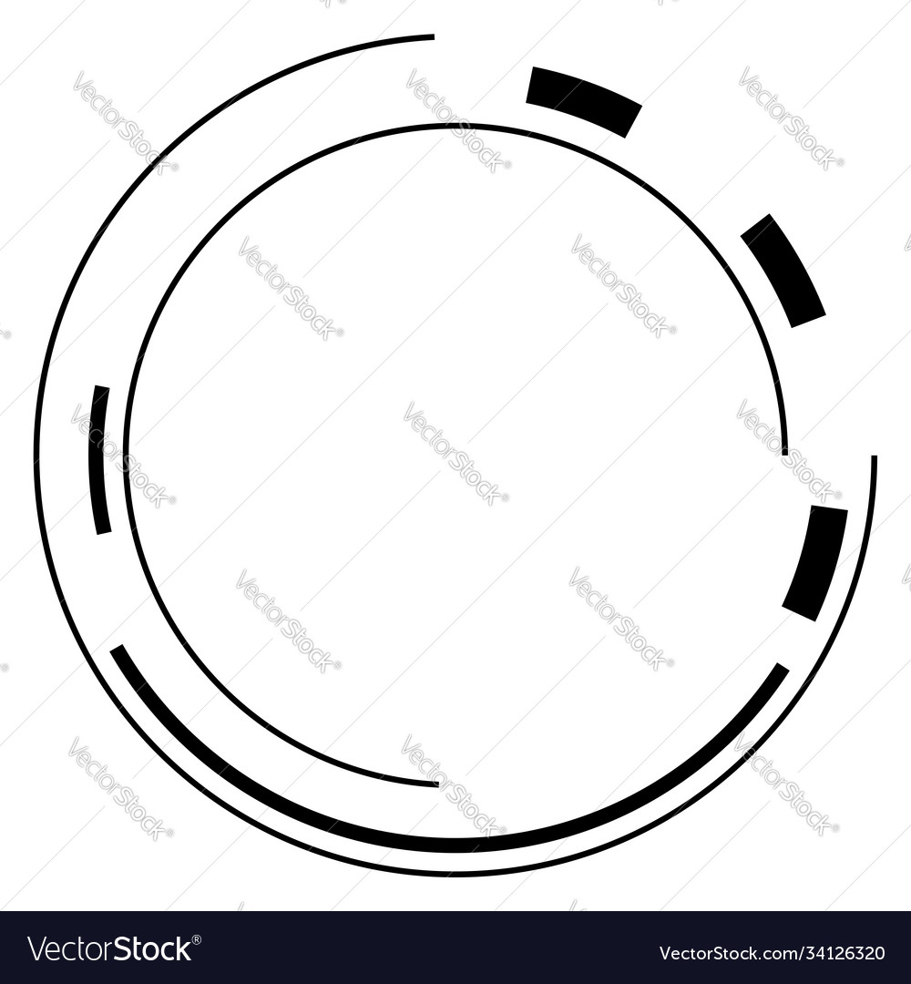 Sci-fi concentric geometric ring circle ui gui Vector Image Sci-fi concentric geometric ring circle ui gui