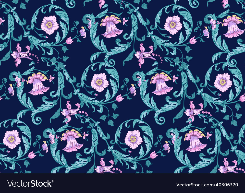Seamless pattern background colored vector image Seamless pattern background colored
