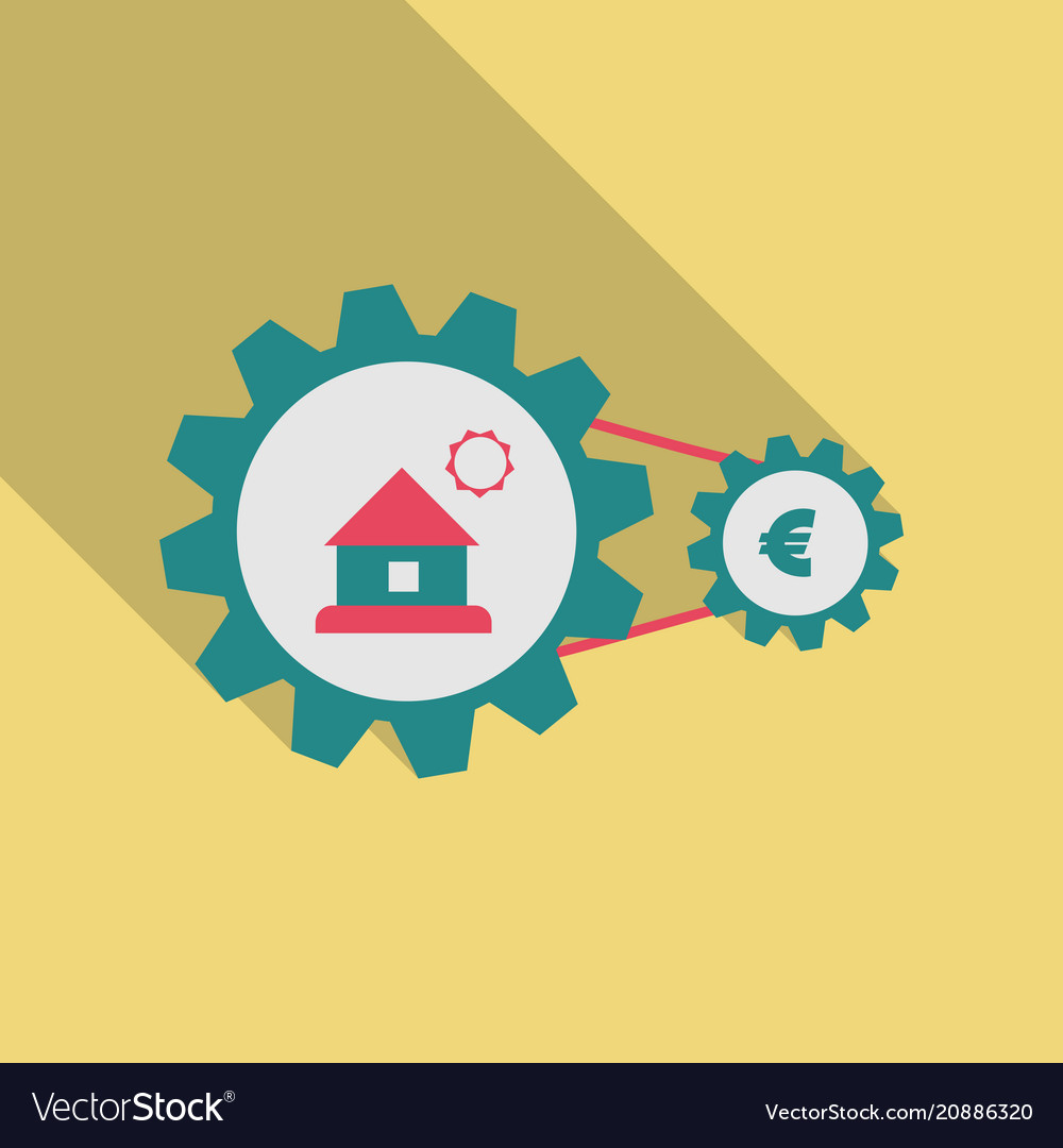 Web sign icon button with house and coin