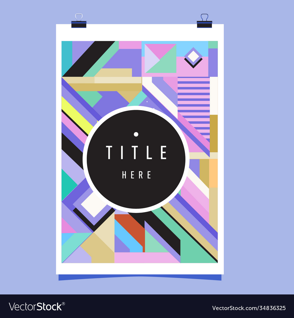 Abstract colorful geometric pattern background