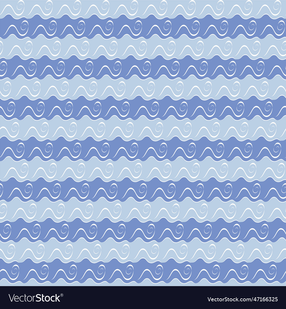 Abstract seamless pattern with waves Vector Image Abstract seamless pattern with waves