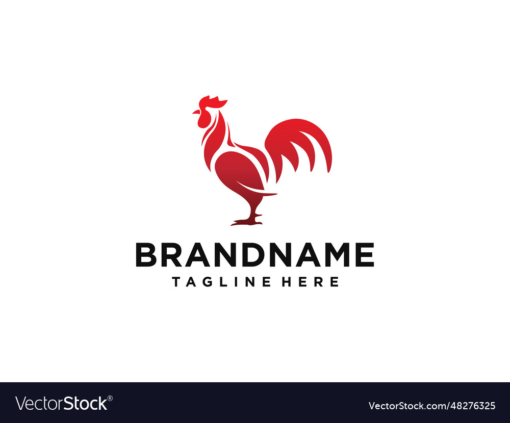 Amazing rooster logo design rooster chicken logo Vector Image