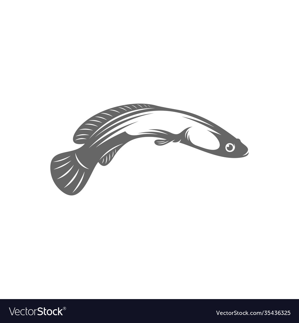 Fish cork logo creative design Royalty Free Vector Image