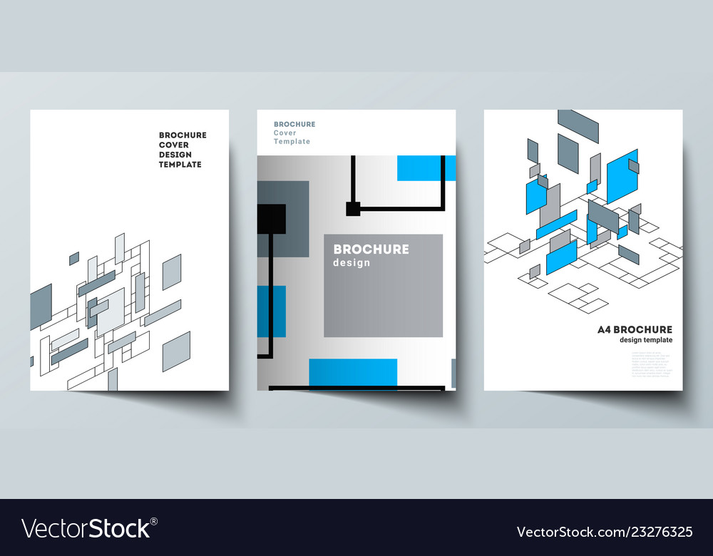 Layout of a4 format modern cover Royalty Free Vector Image