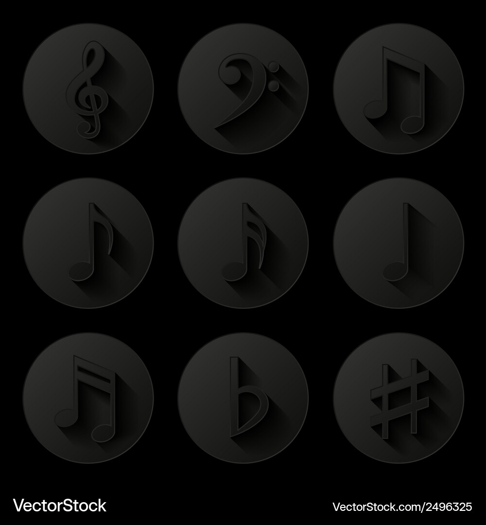 Musical notes Royalty Free Vector Image - VectorStock