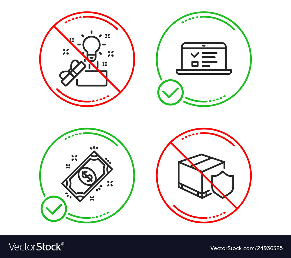 Payment creative idea and web lectures icons set vector image Payment creative idea and web lectures icons set