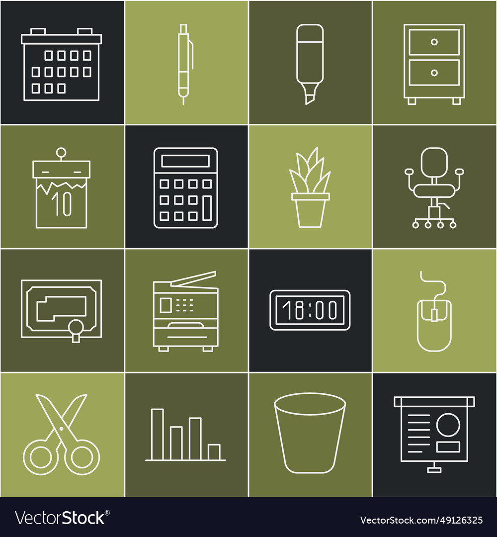 Set line chalkboard with diagram computer mouse Vector Image Set line chalkboard with diagram computer mouse