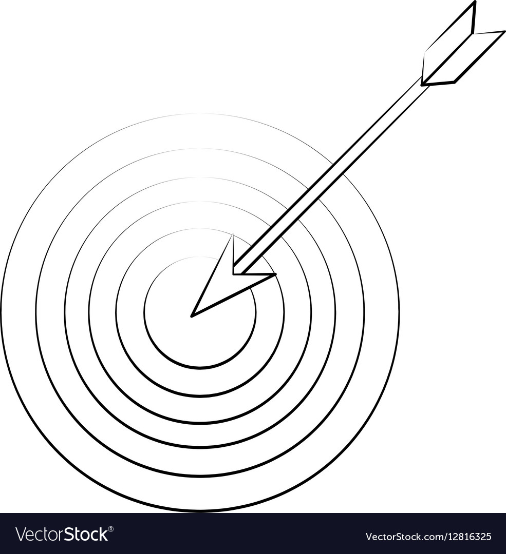 Target with arrow