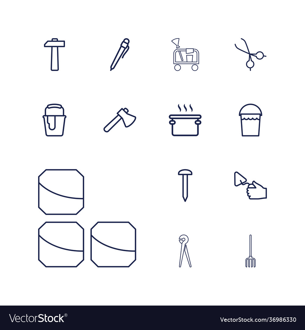 13 tool icons