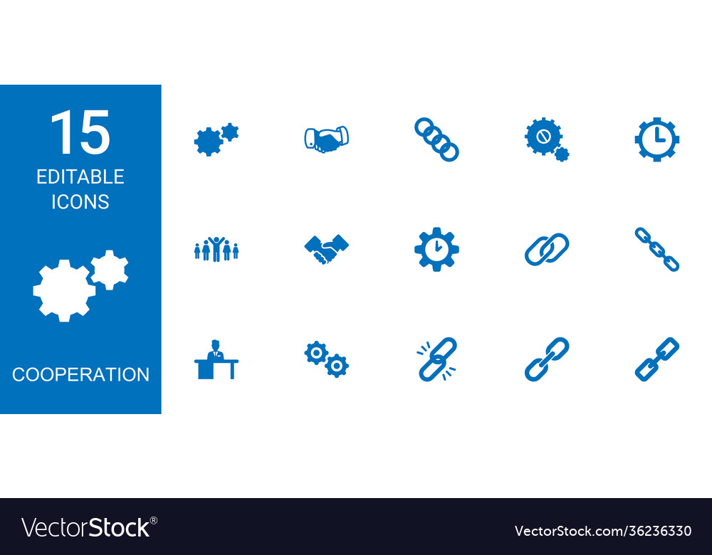 15 Kooperationssymbole