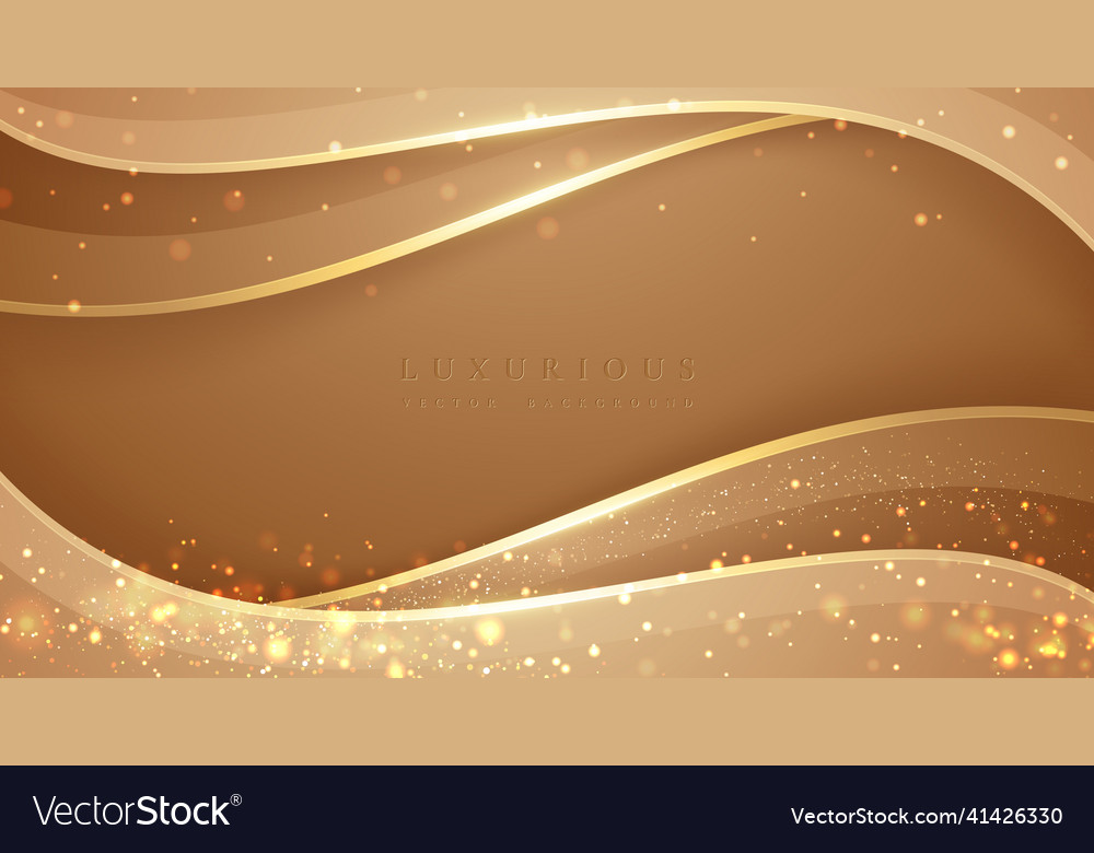 Abstrakte wavy gold hintergrund