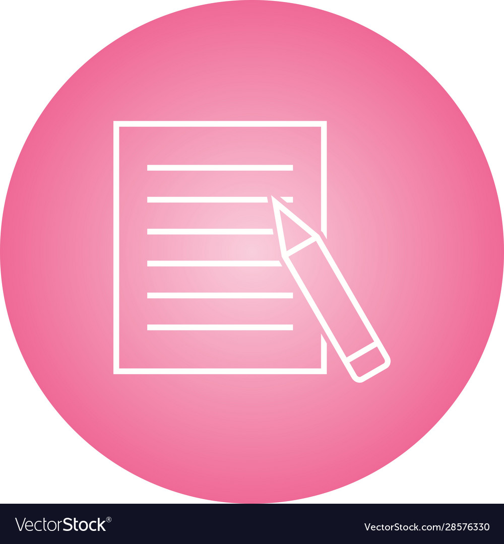 Beautiful edit report line icon