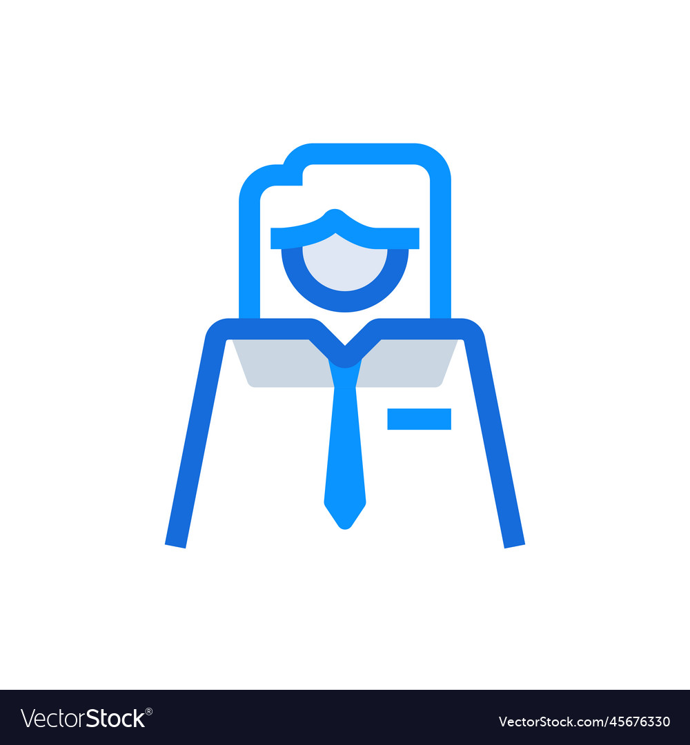 Business woman people icon with blue