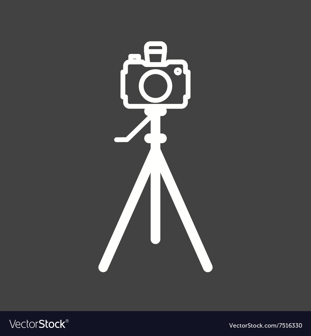 Camera on stand Royalty Free Vector Image - VectorStock