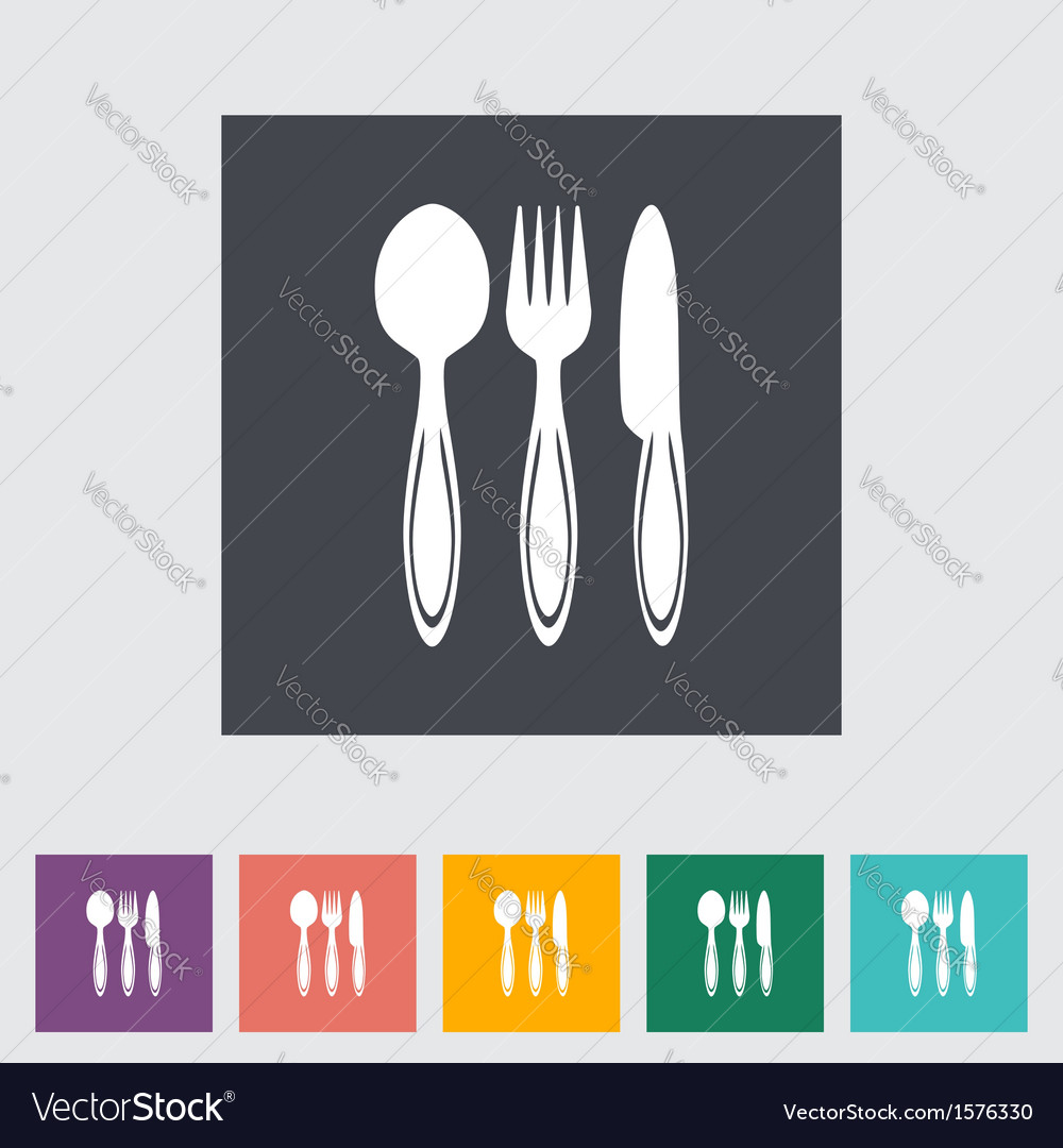 Flatware Icons - Spoon, Fork, Knife