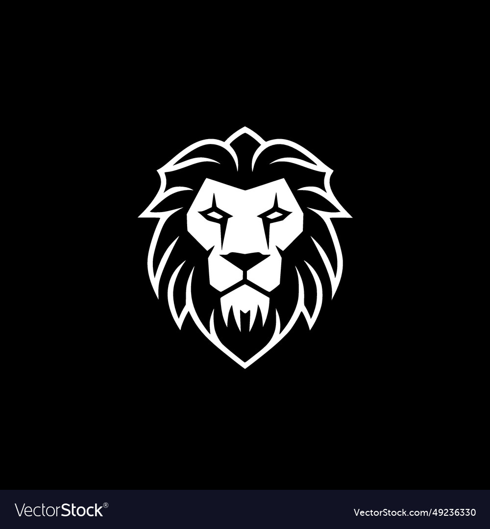 Lion - minimalist and flat logo