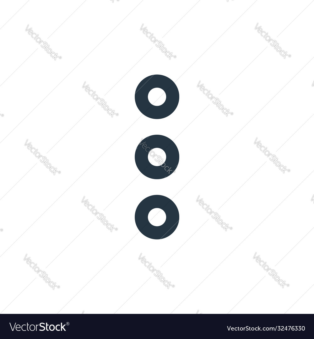 Menu icon editable stroke linear symbol