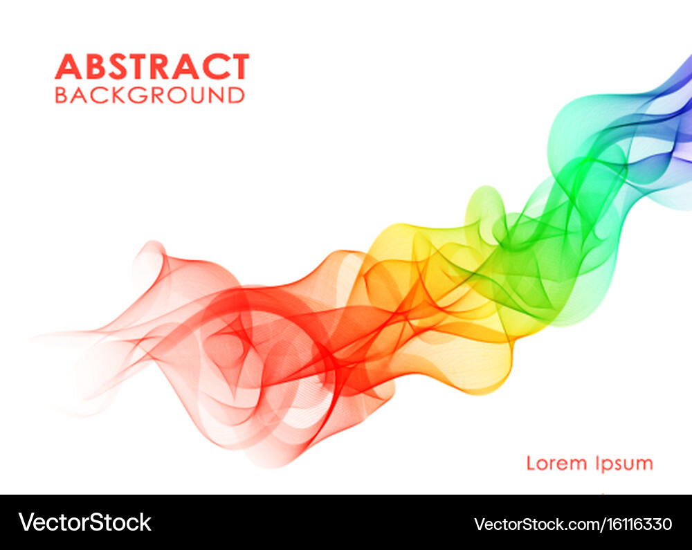 Rainbow wavy background Royalty Free Vector Image