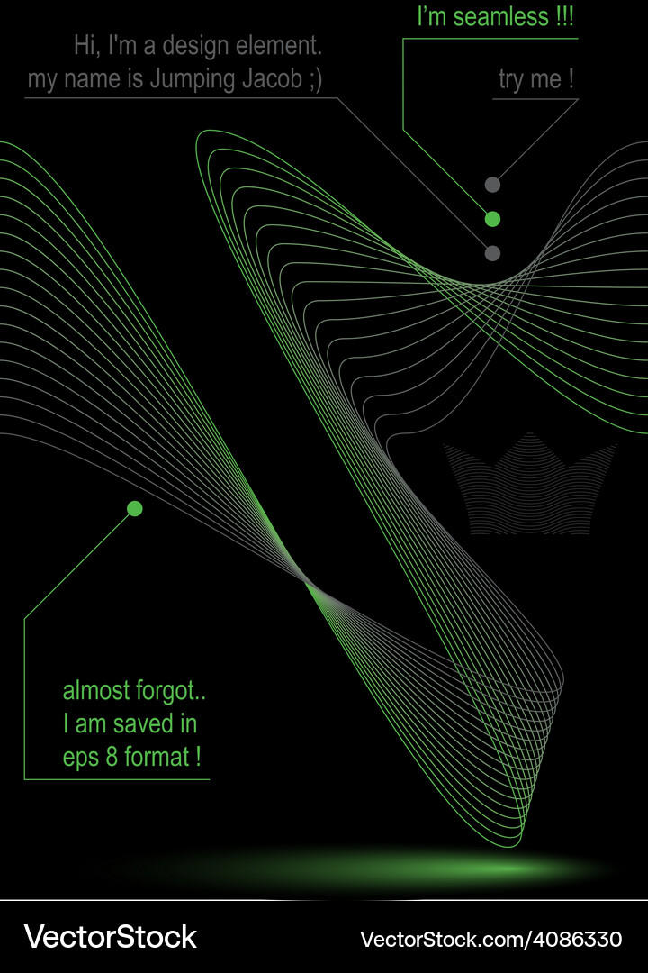 Dynamic Rhythmic Line Design Rhythmic flowing lines chiffon dynamic background Vector Image