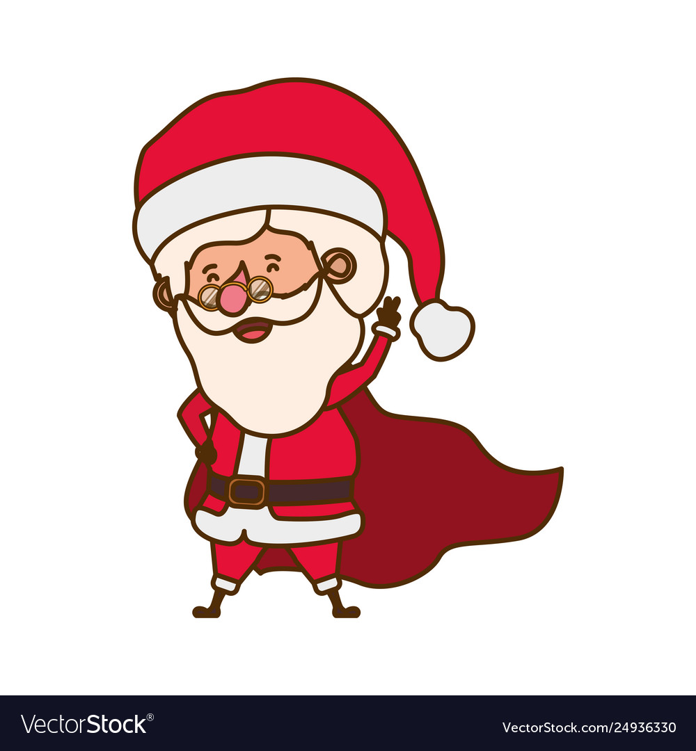 Santa claus moving avatar character Royalty Free Vector