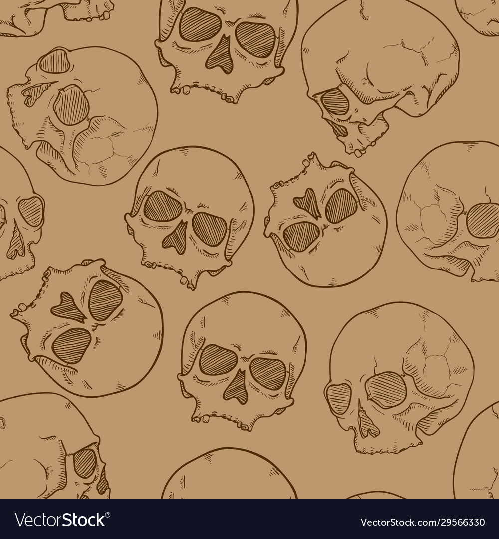 Seamless pattern sketch vector image Seamless pattern sketch