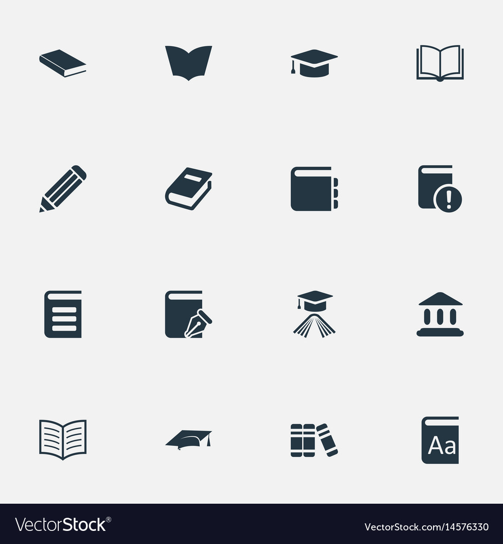Set of simple knowledge icons