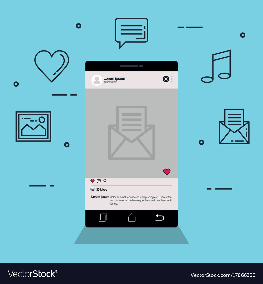 Smartphone with applications menu
