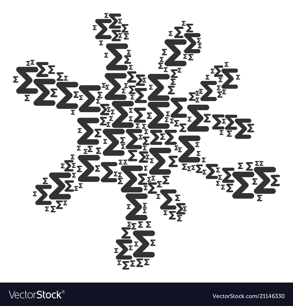Spot shape of sum icons vector image Spot shape of sum icons