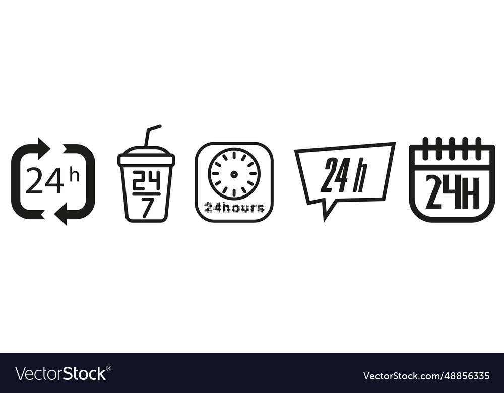 A simple set of operating elements vector image A simple set of operating elements