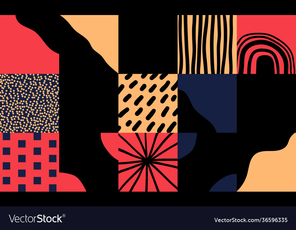 Abstract hand-drawn pattern design Vector Image Abstract hand-drawn pattern design