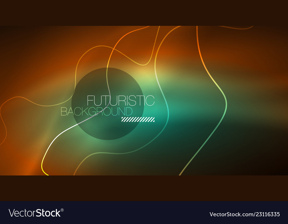 Abstract shiny glowinng color wave design element