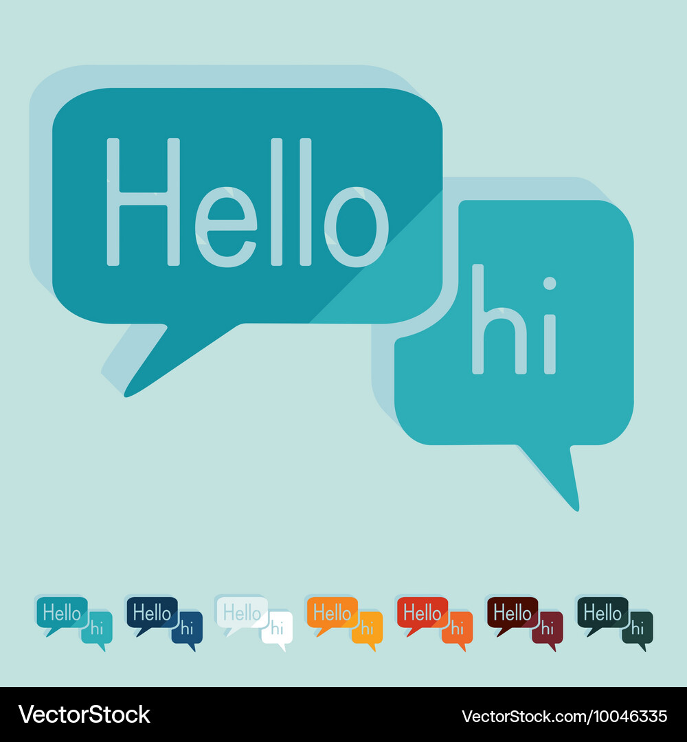 Flat design chat Royalty Free Vector Image - VectorStock