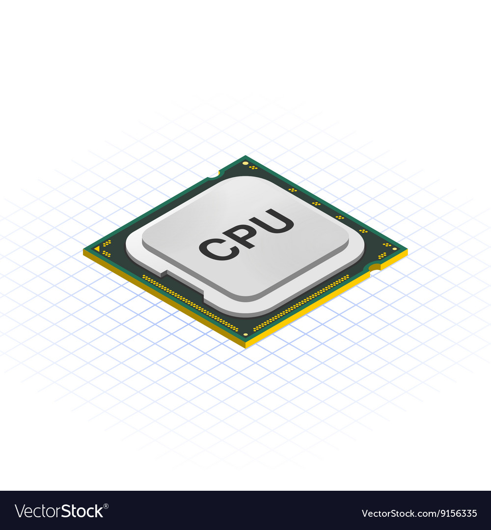 Isometric CPU Component
